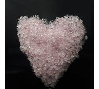 ZEN&TAO Natural Quartz Crystal Gemstone Semi-precious Stone Chips/Mini Tumblestones, Various Sizes and Weight, Decorative Stones (Rose Quartz, 3-5mm 200g)