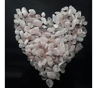 ZEN&TAO Natural Quartz Crystal Gemstone Semi-precious Stone Chips/Mini Tumblestones, Various Sizes and Weight, Decorative Stones (Rose Quartz, 7-9mm 100g)