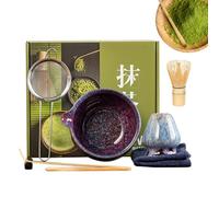Zen Tea Ceremony Kit - Japanese Matcha Set, Whisk Holder | Authentic Ceramic Bowl, Traditional Matcha Tea Tools for Meditation Prep, Wellness Routine, Home Baristas and Yoga Enthusiasts