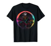 Zen Tree Colorful Multicolor Cosmic Baobab Tree Giving Life T-Shirt