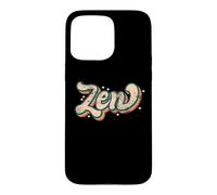 Zen Vintage 70s Retro Aesthetic Minimalist Costume Case for iPhone 15 Pro Max