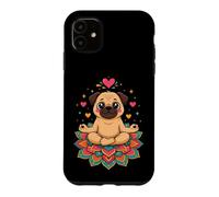 Zen Yoga Pug Mom Mandala Meditation Case for iPhone 11