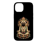 Zen Yoga Pug Mom Mandala Meditation Case for iPhone 14