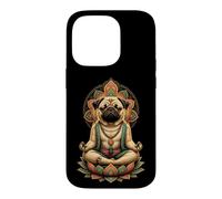 Zen Yoga Pug Mom Mandala Meditation Case for iPhone 14 Pro