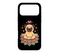 Zen Yoga Pug Mom Mandala Meditation Case for iPhone 17 Pro Max