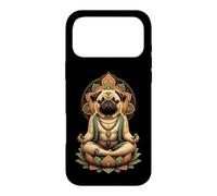 Zen Yoga Pug Mom Mandala Meditation Case for iPhone 17 Pro Max