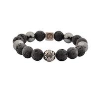 Zen-Z Premium Karma Hematite Magnetic Beads Bracelets for Women Men (Premium Karma - Lava Mud Rock, S/M - Upto 18 cm ) by Trion: Z