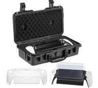 ZENACCE Case Kit for PlayStation 5 Portal Remote Player, Includes Waterproof Travel Bag, Protective Case and Screen Protectors
