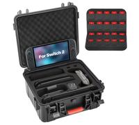ZENACCE Hard Shell Carrying Case Compatible with Nintendo Switch 2, Travel Bag Holds Switch 2 Console, 20 Games, Dock, 2-Gen Pro Controller, Joy-con Grip, Power Adpater, and Other Accessories