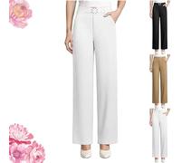 Zenacharm Pants, SoraGrace Women's Perfect Drape High Rise Pull-On Pants, for Any Occasion (White,M)