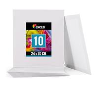 Zenacolor 10 Canvas 24x30cm - Any Type of Painting on Canvas - Set of Canvas for Painting Acid-Free Cotton