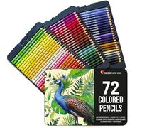 Zenacolor - 72 Colouring Pencils - Metal Box - 3 Trays - Professional Set