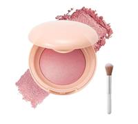 Zenamakeup Bloom up Baked Highlighting Blush, Soft Luminous Blushs, Long-Lasting & Lightweight Glow, Contour & Highlight for All Skin Tones (04#)