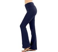 Zenana Premium Cotton FOLD Over Yoga Flare Pants