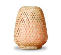 Zen'Arôme Olaki Ultrasonic Essential Oil Diffuser (up to 40 m²) - Cold Diffusion for Aromatherapy - Handcrafted Zen Design in Woven Bamboo - Adjustable Lighting