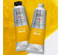 ZenART Oil Paint - Cadmium Yellow Hue | 2 x 50ml Professional Artist Oil Paint Tubes | Rich Pigment, Smooth Texture, Non-Toxic | Ideal for Fine Art, Portraits, Landscapes