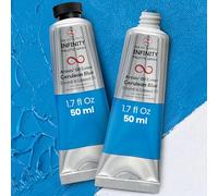 ZenART Oil Paint - Cerulean Blue | 2 x 50ml Professional Artist Oil Paint Tubes | Rich Pigment, Smooth Texture, Non-Toxic | Ideal for Fine Art, Portraits, Landscapes