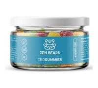 ZenBears CBD Gummies - 20mg of CBD per Gummy Bear - 30 Gummies per Jar - Mixed Fruit Flavours - Vegan - UK Made