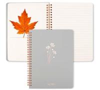 ZenBeya Cute Spiral Notebook A5, Aesthetic Spiral Journal for Women Girls with Pocket & Lined Pages, 8MM 160 Pages/80 Sheets Green Elegant Cover Note Book for Writing Work Office School