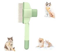 Zenbrush Cat Comb, Zen Brush For Cats, Avatore Zenbrush - Removes Fur & Relieves Pain, Self Cleaning Pet Flea Comb Grooming Brush with Release Button for Short & Long Cat (Green)