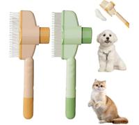 Zenbrush Cat Comb, Zenbrush - Removes Fur & Relieves Pain, Zen Brush For Cats, Avatore Zenbrushs Self-Cleaning Pet Flea Grooming Brush, 2025 New Wider Cat Comb With Release (Mixed)