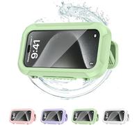 Zencey ShowerSafe, Shower Phone Holder Waterproof, Rotatable Retractable Adjustable Phone Holder,Shower Accessories Bathroom,Wall Mount Anti Fog Cell Phone Stand (Green)