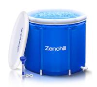 Zenchill ZenZone 1 Ice Bath Tub - 370L Portable Cold Plunge Tub for Adults | for Cold Water Therapy, Anxiety Relief & Mental Clarity - Outdoor Ice Bathtub (Blue)