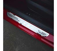 ZENCIX 4pcs Car Door Sill Scuff Plate, For Mazda CX-5 2017-2021, Stainless Steel Protector Strips, Non-Slip Anti-scratch Exterior Decoration Accessories