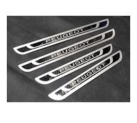 ZENCIX 4pcs Car Door Sill Scuff Plate, For Peugeot 308 208 508 207 3008 2008 307, Stainless Steel Protector Strips, Non-Slip Anti-scratch Exterior Decoration Accessories