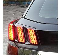 ZENCIX Car Taillight Decoration Stickers, For Peugeot 3008 5008 2017-2020, Protective Decals, Exterior Decoration Accessories,3008
