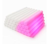 zenda club 48cm Pink Foam LED Light Stick (30 Pieces) - 3 Flashing Modes - LED Glow Stick for Party, Concert, Wedding, Birthday - Long Battery Life 8H
