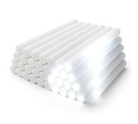 zenda club 48cm White Foam LED Light Stick (30 Pieces) - 3 Flashing Modes - LED Glow Stick for Party, Concert, Wedding, Birthday - Long Battery Life 8H