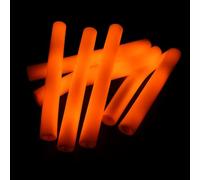 zenda club® Pack of 15 LED Light Sticks Orange 48 cm - Foam Glow Sticks - Fluorescent Glow Sticks 3 Modes - Wedding, Birthday, Concert, Festival, DJ Party and Event