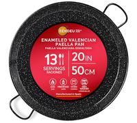 ZENDEU Enameled Paella Pan (Carbon Steel, 20 in - 50 cm (13 Servings))