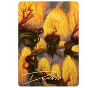 Zendikar Rising Art Card: Grove of the Burnwillows (Gold Signature) | Zendikar Rising