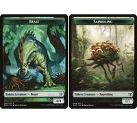 Zendikar Rising Commander Beast / Saproling Token | Zendikar Rising Commander