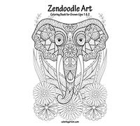 Zendoodle Art Coloring Book for Grown-Ups 1 & 2