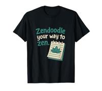 Zendoodle Your Way to Zen Lotus Doodle Graphic T-Shirt