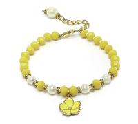 ZENEME Gold Plated Enamelled Flower Hanging Traditional Pearl Studded and Beaded Lumba Rakhi/Bracelet Rakhi for Bhabhi with Roli Chawal and Raksha Bandhan Greeting Card, Free Size, Gemstone, Beads