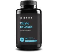 Calcium Citrate with Vitamin D3 and K2 - for Healthy Teeth, Bones and Muscles - Formulated with Enhanced D3 and K2 - Highly Absorbable - 120 Vegetarian Capsules