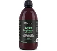 Detox with Papaya, Horsetail, Dandelion, Artichoke, Mate, Guarana, Matcha Tea and Prebiotics - Digestive Comfort - No Added Sugars or Sweeteners - 500 ml - Zenement