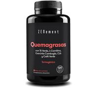 Fat Burner, Thermogenic, 120 Capsules | with Green Tea, L-Carnitine, Garcinia Cambogia, CLA and Green Coffee | Activates The Metabolism | Vegan, Additive Free, GMO Free, GMP, Gluten Free | Zenement