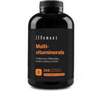 Multivitaminerals, with All Vitamins & Minerals + Inositol, Coenzyme Q10 & Lutein, 240 Tablets | 27 Micronutrients | for Men & Women | Preservative-Free, Non-GMO, GMP | Zenement