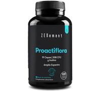 Probiotics and Prebiotics for Gut Health, 120 Delayed-Release Capsules - 20 Strains (40 Billion CFU) per Dose + Inulin + Zinc - Digestive Support and Immune System - Vegan - Zenement