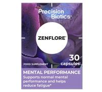Zenflore by PrecisionBiotics - Probiotics Supplement with Unique Bifidobacterium Longum Bacteria Strain 1714 + Vitamin B6 and B12 - for Mental Performance - 30 Capsules