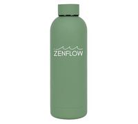 ZenFlow Stainless Steel Water Bottle 500ml - BPA-Free, Leakproof - Keeps Drinks Cold 24h / Hot 12h - Travel, Gym, Office - Multiple Colours (Olive Green)