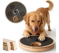 Zenflux Dog Nail Scratch Board with Treat Box, Dog Scratch Pad for Nails, Adjustable Interactive Dog Nail File Toy for Stress-Free Grooming, Treat Puzzle Scratch Board for Dogs