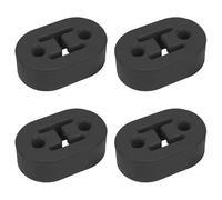 Zenfony 4 PCS Durable Exhaust Hanger, Universal Car Exhaust Rubber Insulators, 2 Holes Car Muffler Mount, Protect Cars Ex-haust System, 12mm Hole Diameter, Black
