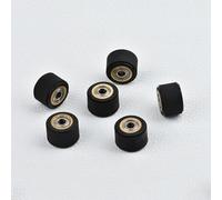 Zenfora 3PC Pinch Roller Push Wheel Roll Feed Rubber Copper Compatible With Mimaki Roland CAMM Graphtec CE5000 120 Liyu Cutting Plotter Cutter(3pcs 4x11x16mm)