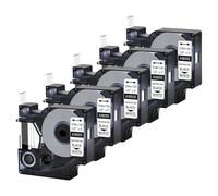 Zenfora 5 10 Pack A18055 IND Heat Shrink Tubes Compatible With 18055 18056 Industrial Label Black On White Compatible With 4200 5200(5PK Black on White)